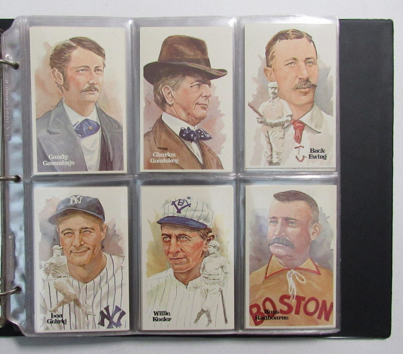 Perez Steele HOF Postcard Complete Set in Binder w/ (65) Signed Mantle +   193910