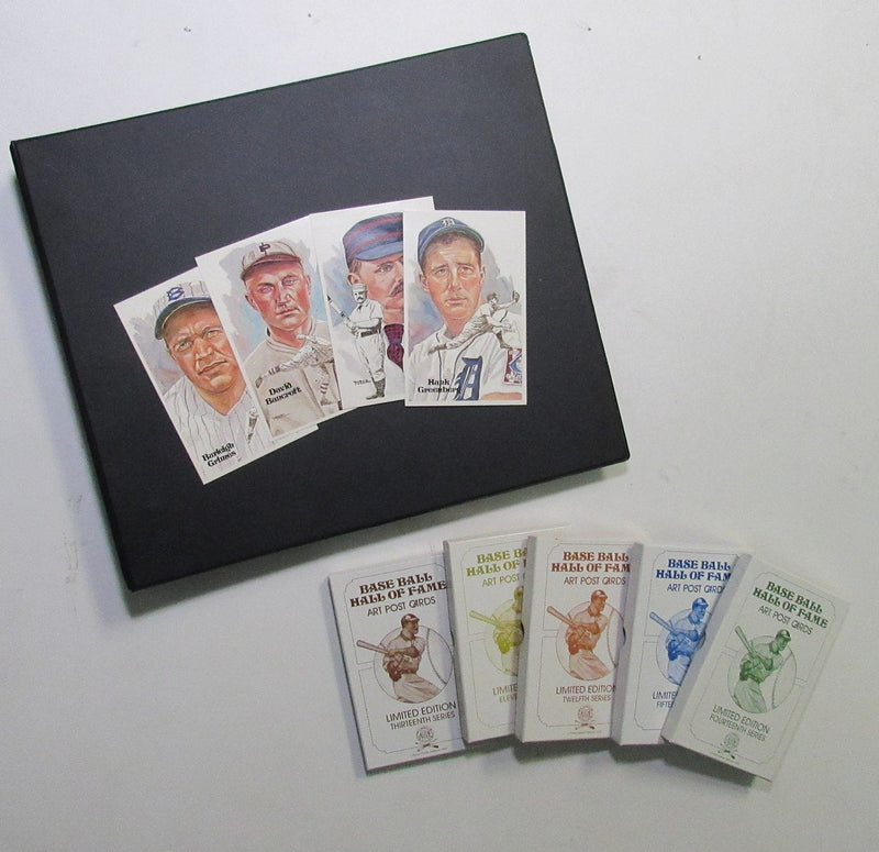 Perez Steele HOF Postcard Complete Set in Binder w/ (65) Signed Mantle +   193910