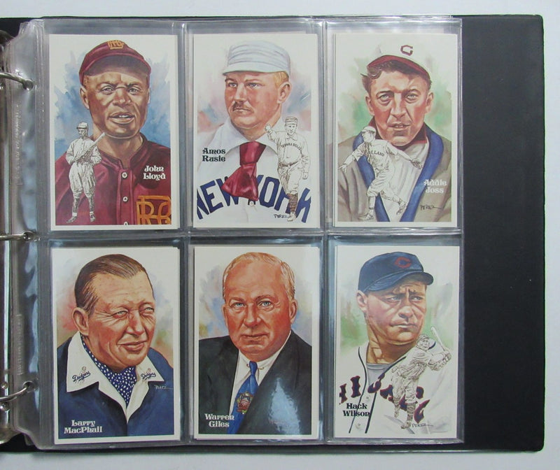 Perez Steele HOF Postcard Complete Set in Binder w/ (65) Signed Mantle +   193910