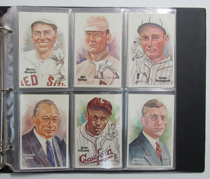 Perez Steele HOF Postcard Complete Set in Binder w/ (65) Signed Mantle +   193910