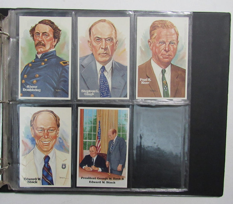 Perez Steele HOF Postcard Complete Set in Binder w/ (65) Signed Mantle +   193910