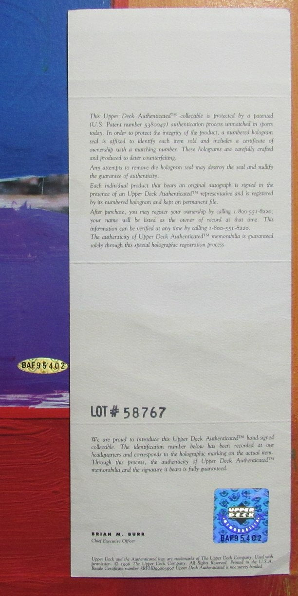 Michael Jordan Autographed Peter Max Lithograph "Last Shot" w/Remarque UDA