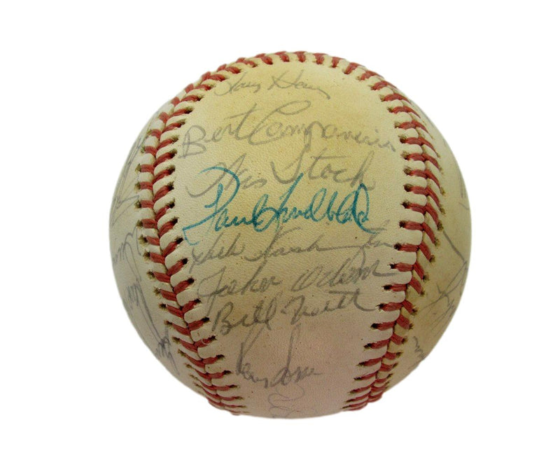 1970s Oakland A's Team Signed OAL Baseball (30)  Catfish Hunter Vida Blue 193599