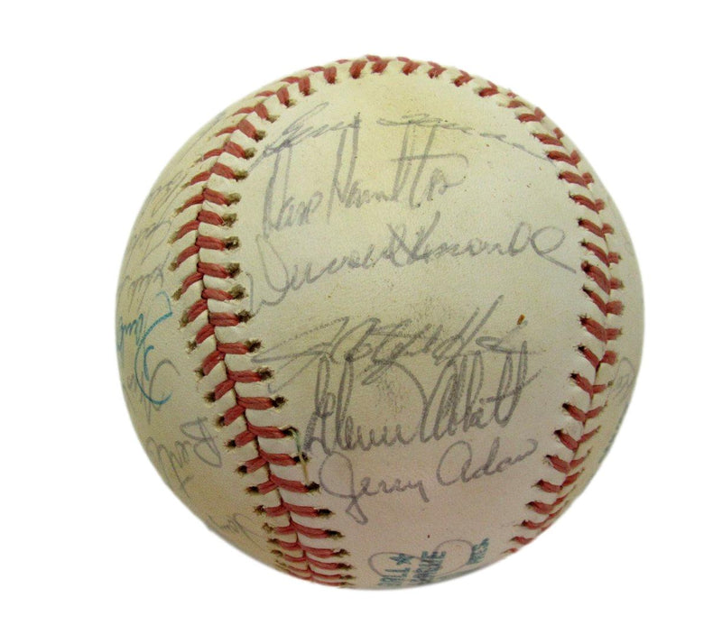 1970s Oakland A's Team Signed OAL Baseball (30)  Catfish Hunter Vida Blue 193599