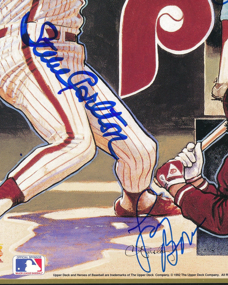 1992 Upper Deck Multi-Signed by 5 Philadelphia Phillies 8x10 Print 193539