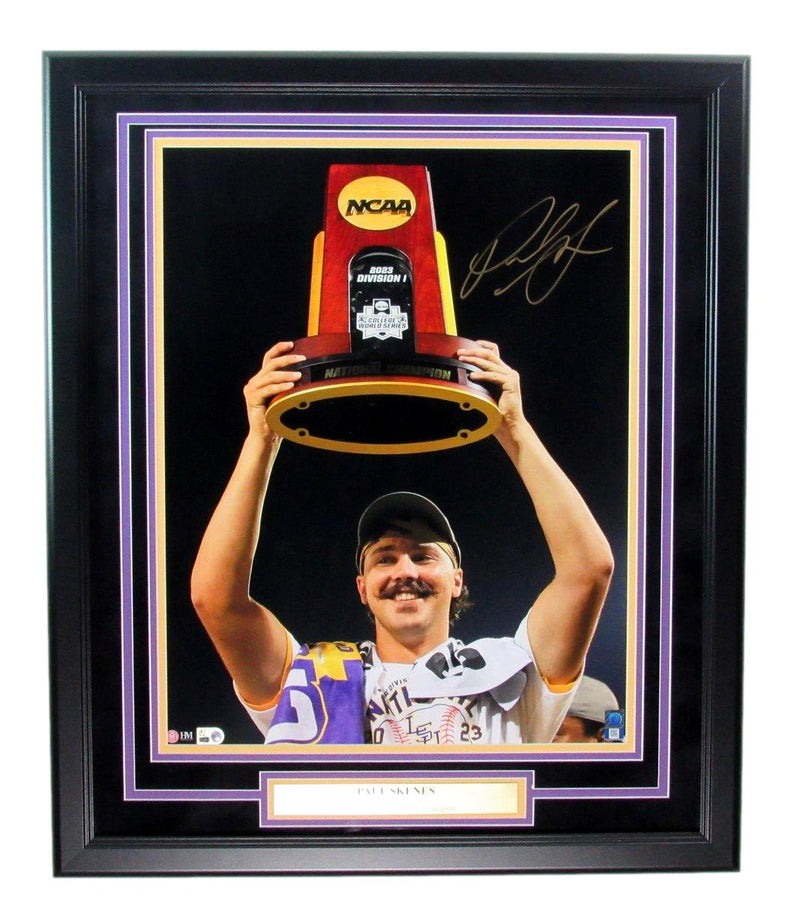 Paul Skenes Signed/Autographed 16x20 Photo Framed LSU Tigers MLB Holo 193911