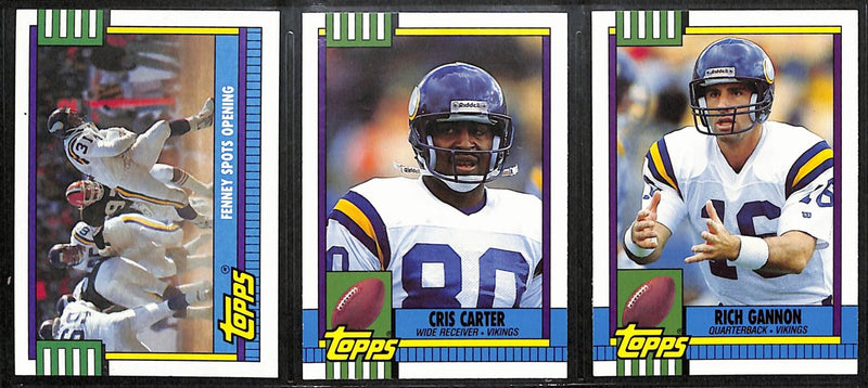 1990 TOPPS Football Minnesota Vikings Team Set (21) Cards 189284