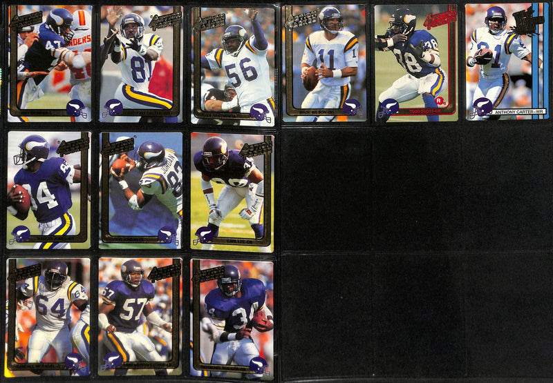 1991 Action Packed Football Minnesota Vikings Team Set (12) Cards 189291