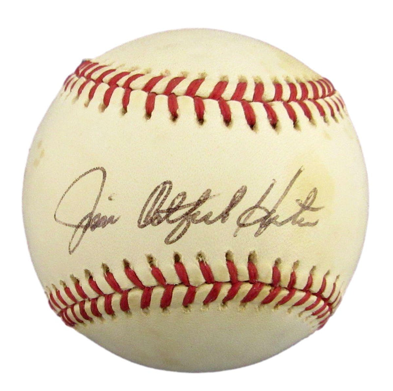 Jim Catfish Hunter HOF Signed/Autographed OAL Baseball Yankees PSA/DNA 192727