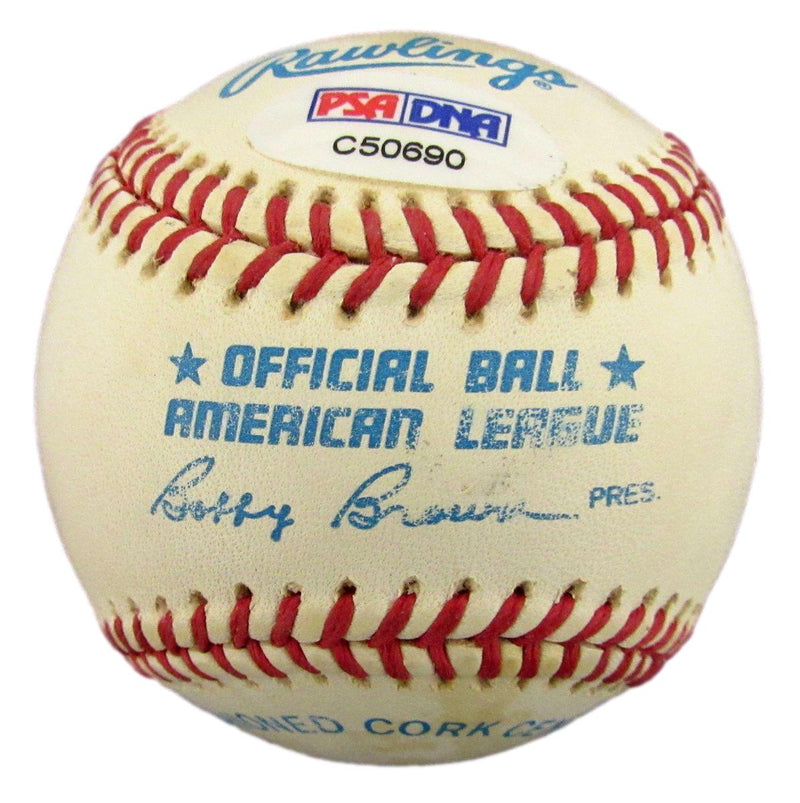 Jim Catfish Hunter HOF Signed/Autographed OAL Baseball Yankees PSA/DNA 192727