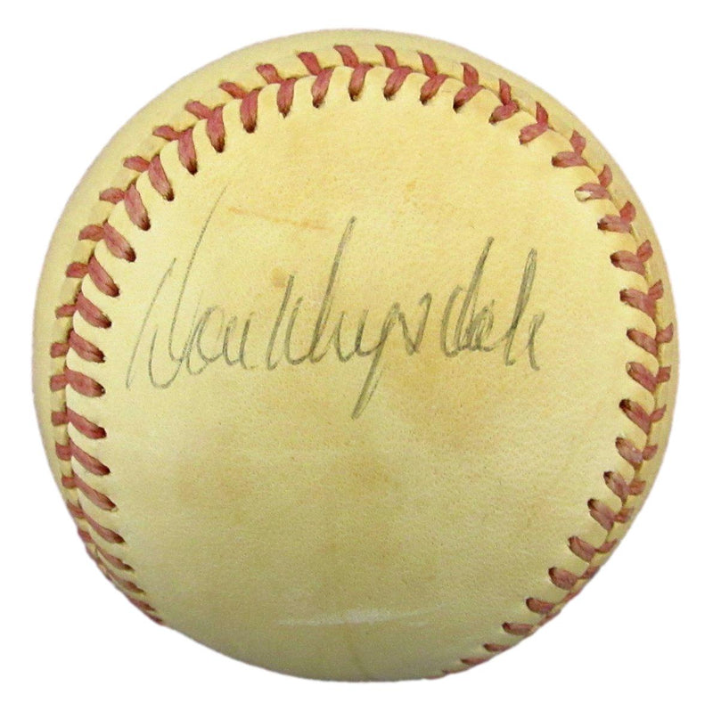 Don Drysdale HOF Signed/Autographed OAL Baseball Dodgers PSA/DNA 192735