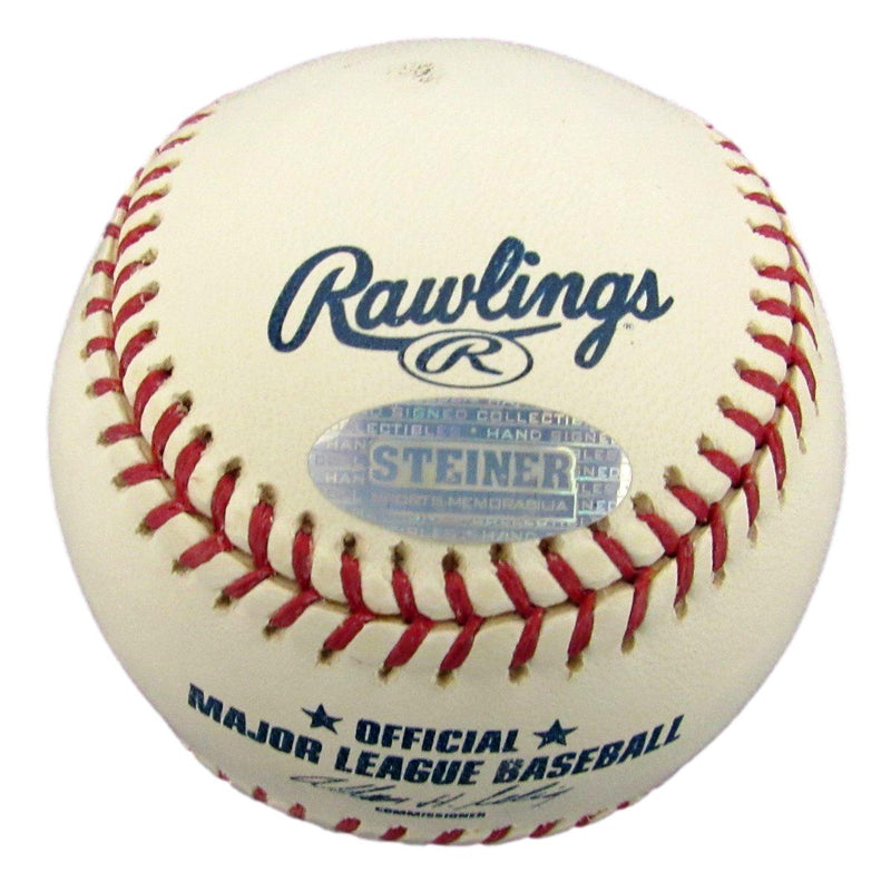 David Cone/Joe Girardi Dual-Signed/Insc OML Baseball Perfect Game Steiner 192726