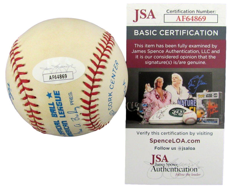 Jack Kemp Buffalo Bills AFL QB Signed/Auto OAL Baseball JSA 192739