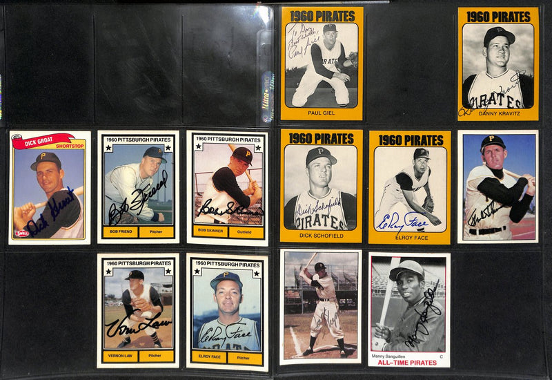 Lot of (11) Signed/Auto 1979-83 TOPPS Baseball Cards Pittsburgh Pirates 189387