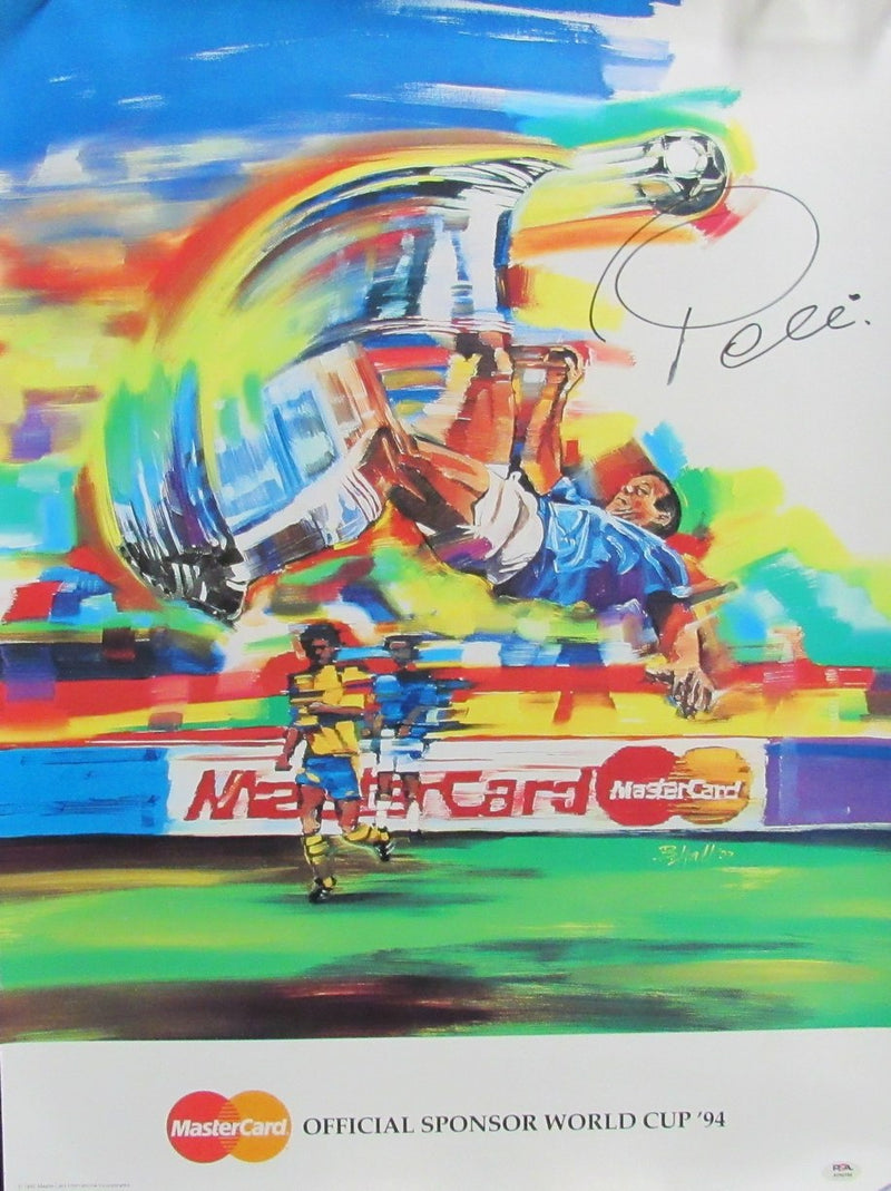 Pele Signed/Autographed 22x30 World Cup '94 Poster PSA/DNA 193928