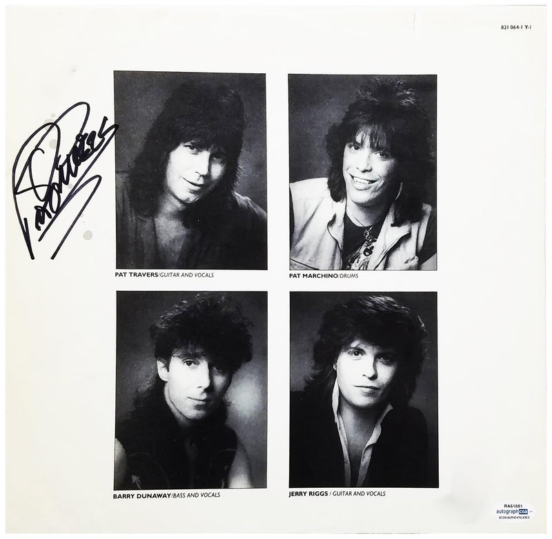 Pat Travers Signed Autographed LP Record Album Sleeve