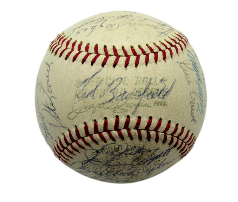 1963 Kansas City Athletics Team Signed OAL Baseball (28) La Russa HOF 193601