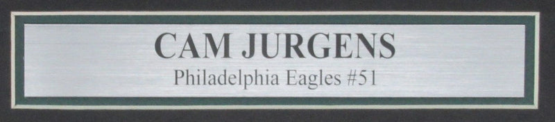 Cam Jurgens Autographed 8x10 Photo Framed Philadelphia Eagles PSA/DNA 193989