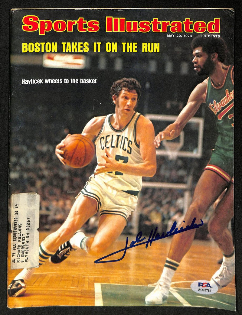 John Havilcek HOF Signed 5/20/1974 Sports Illustrated Magazine PSA/DNA 193698
