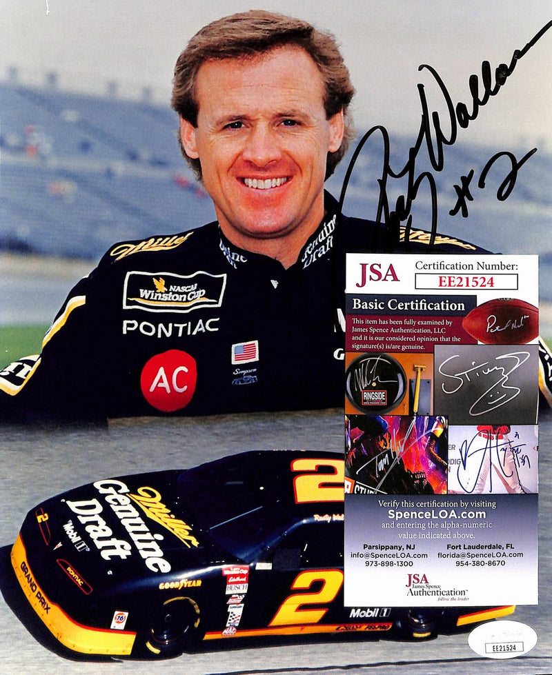Rusty Wallace Signed/Autographed 8x10 Photo NASCAR Race Driver JSA 193777
