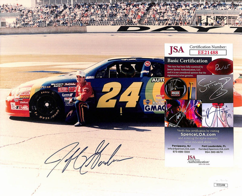 Jeff Gordon Signed/Autographed 8x10 Photo NASCAR Race Driver JSA 193781