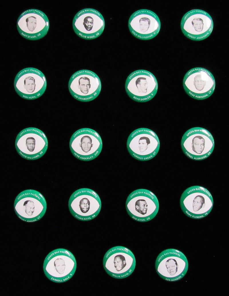 Vintage 1969 Drenks Potato Chips Packers Near Complete Pin Set 19/20 193868