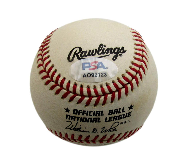 Richie Ashburn HOF Signed/Auto ONL Baseball Philadelphia Phillies PSA/DNA 194372