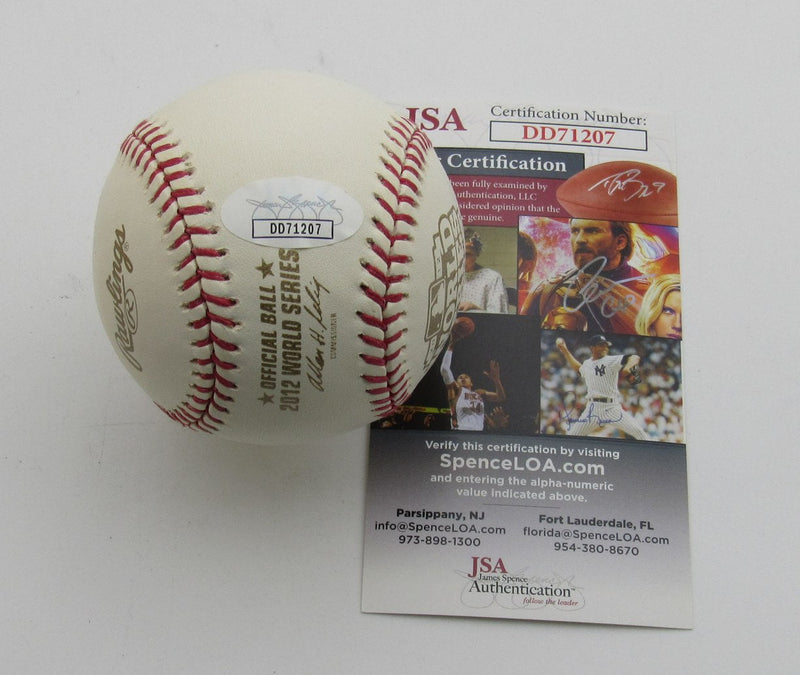 Andy Dirks Signed/Autographed 2012 WS Baseball Detroit Tigers JSA 194344