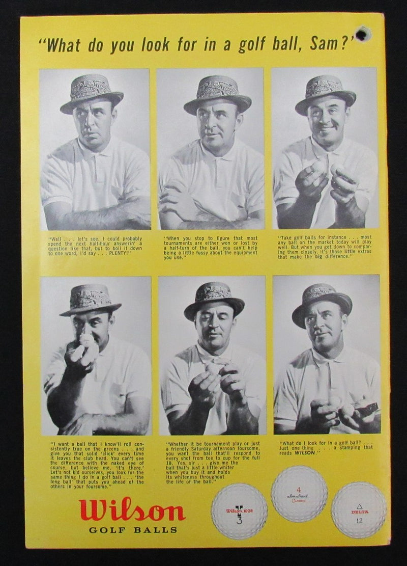 1960 Wilson Gateway to Golf & Tennis Athletic Equipment Catalog Sam Snead 193495