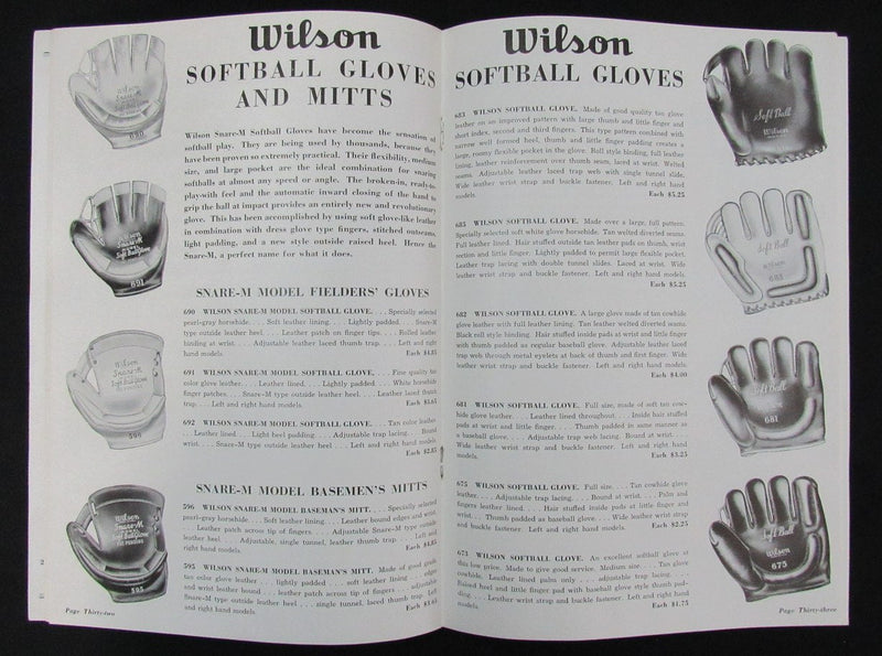 1941 Wilson Spring & Summer Sports Equipment Catalog 193499