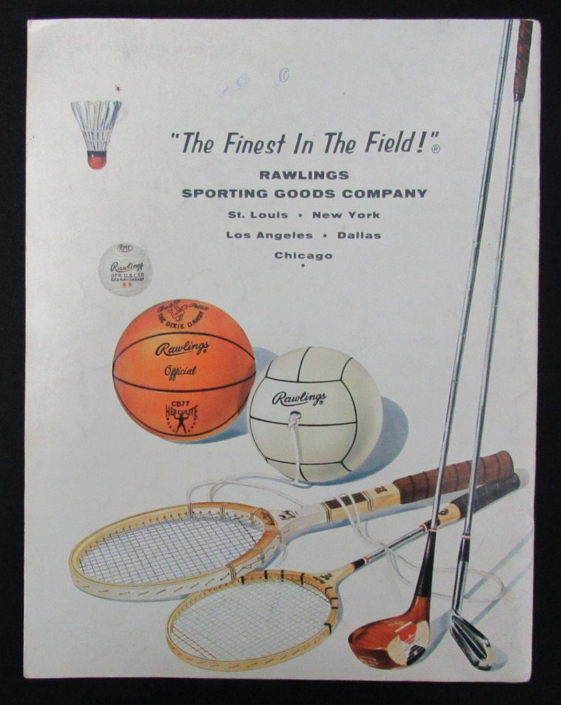 1961 Rawlings Spring and Summer Athletic Equipment Catalog Mickey Mantle 193510