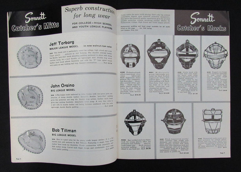 1965 Sonnett Full Year Four Season Athletic Equipment Guide 193513