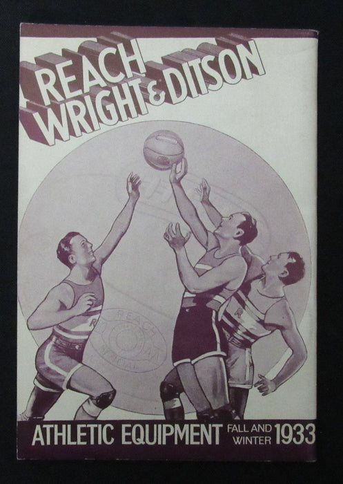 1933 Reach, Wright, & Ditson Fall and Winter Athletic Equipment Catalog 193863