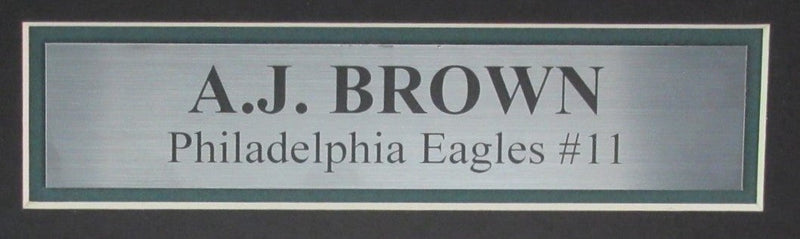 A.J. Brown Eagles Autographed Jersey with Photos Framed Beckett 194415