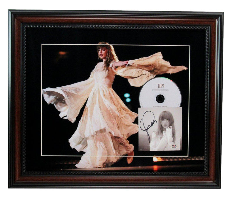 Taylor Swift Signed "Tortured Poets Department" Photo Collage Framed PSA 193999