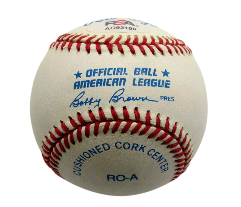 Elmer Valo Signed/Autographed OAL Baseball Philadelphia Athletics PSA/DNA 194405