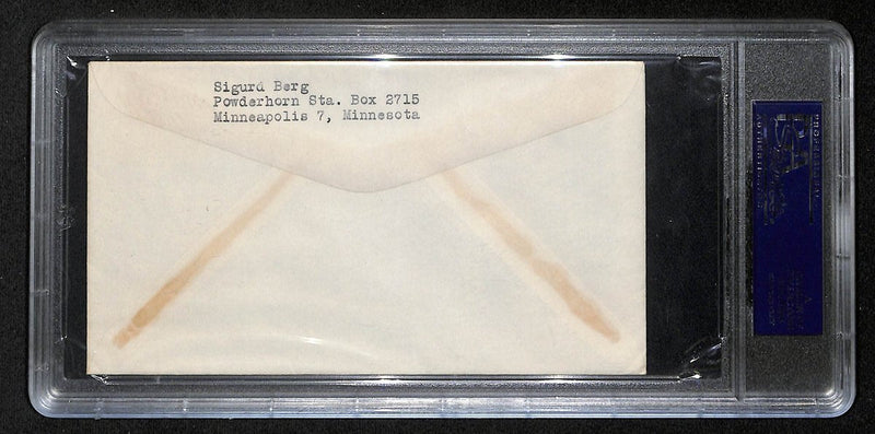 Bob Feller HOF Signed/Auto 1954 FDC Envelope Cleveland Indians PSA/DNA 193787