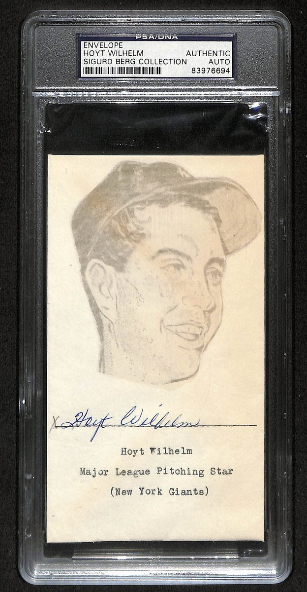 Hoyt Wilhelm HOF Signed/Auto 1953 FDC Envelope New York Giants PSA/DNA 193792