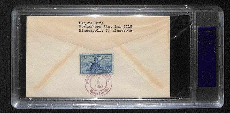 Hoyt Wilhelm HOF Signed/Auto 1953 FDC Envelope New York Giants PSA/DNA 193792