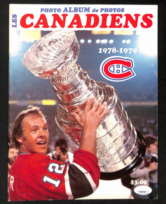 Yvan Cournoyer Signed 1978-79 Montreal Canadiens Media Guide Yearbook JSA 194942