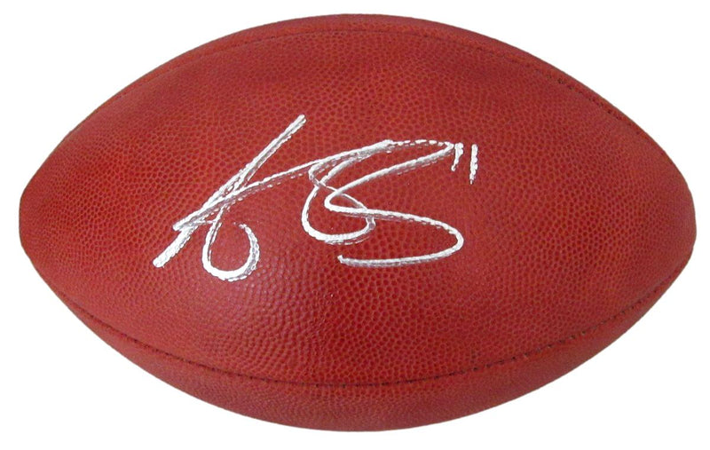 A.J. Brown Signed/Auto Super Bowl LIX Logo Duke Football Eagles Beckett 195540
