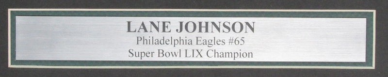 Lane Johnson Signed/Auto 11x14 Photo Philadelphia Eagles Framed PSA/DNA 195526