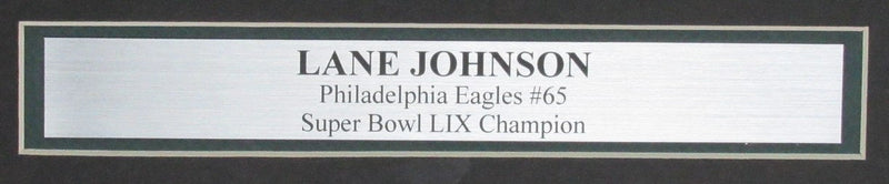 Lane Johnson Signed/Auto 16x20 Photo Philadelphia Eagles Framed PSA/DNA 195527