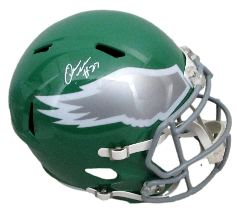 Quinyon Mitchell Signed Kelly Full-Size Replica Helmet Eagles PSA/DNA 195553