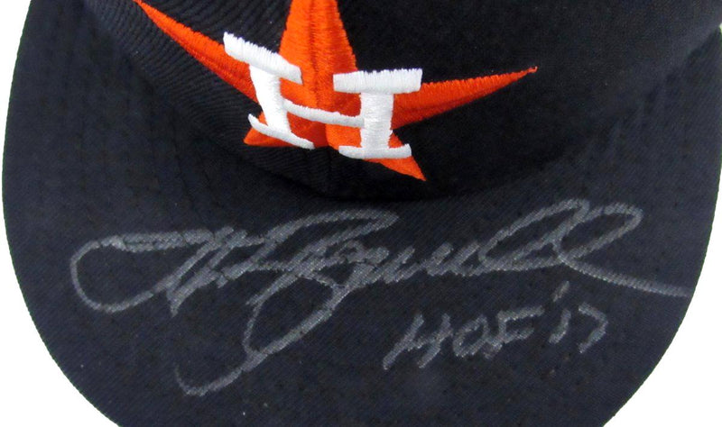 Jeff Bagwell HOF Signed/Inscr New Era Fitted Baseball Hat Astros PSA/DNA 194018