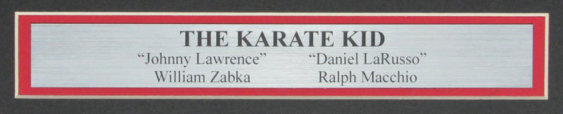 KARATE KID William Zabka/Ralph Macchio Signed/Auto 16x20 Photo Framed JSA 161187