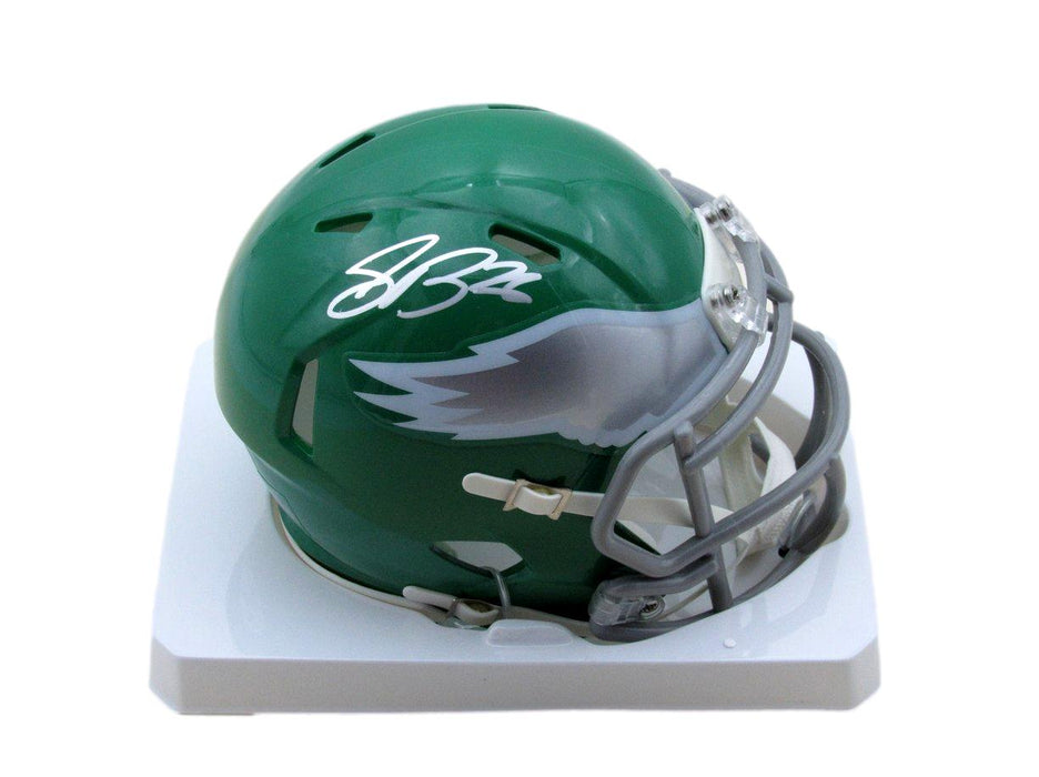 Saquon Barkley Signed/Autographed Kelly Green Eagles Mini Helmet PSA/DNA 195211