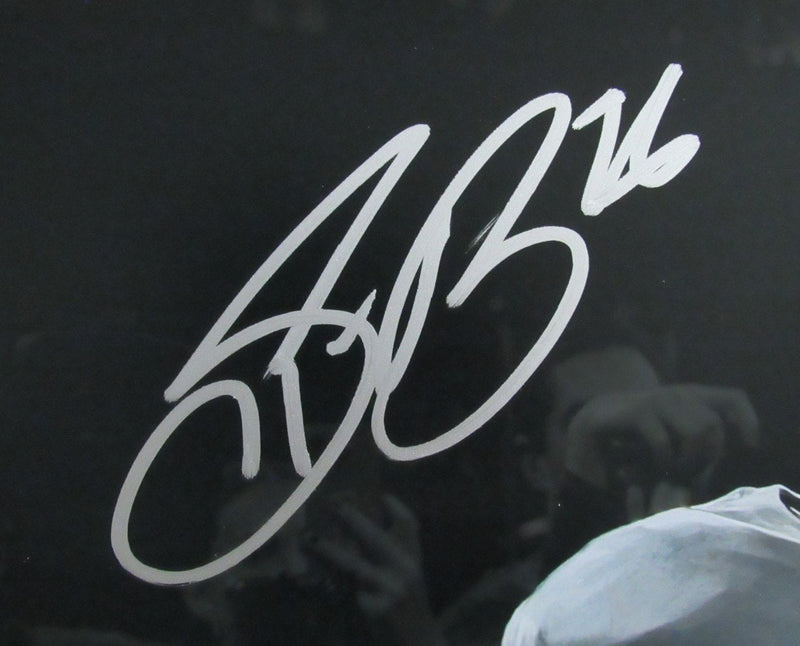 Saquon Barkley Autographed Silver 16x20 Photo Philadelphia Eagles PSA/DNA 192775