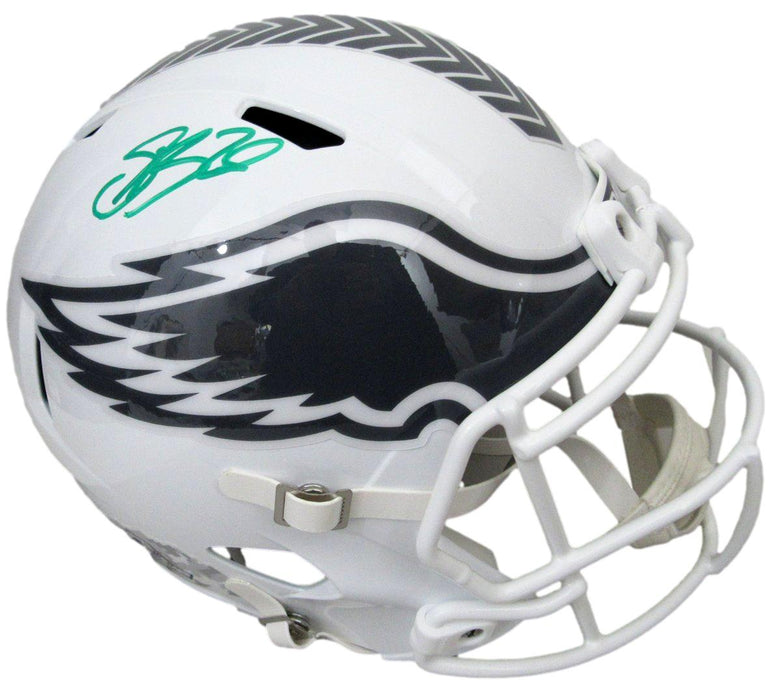 Saquon Barkley Signed Salute to Service Full Size Replica Helmet Eagles PSA 5213