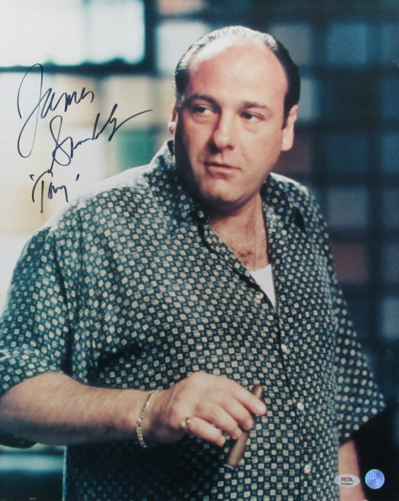 James Gandolfini Signed/Inscribed "Tony" 16x20 Photo "Sopranos" PSA/DNA 192802